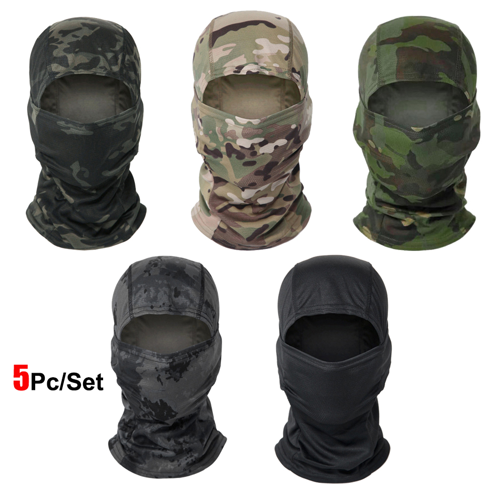 Aero Cycling Helmet - 5 pz/set Passamontagna Camouflage Cappello Ciclismo