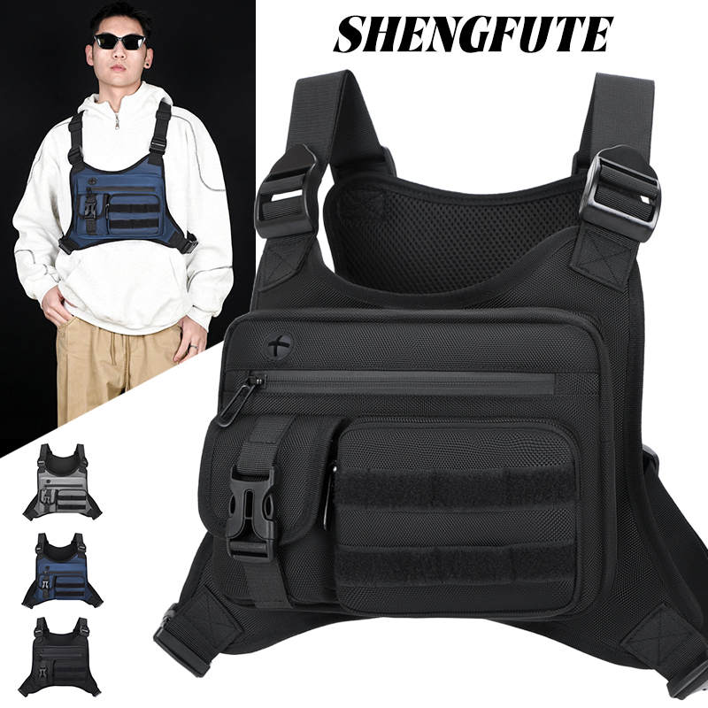 Cycling Gear Tote - Borsa Tattica da Petto per Uomo,