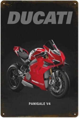 Vintage Cycling Gear - Targa in Metallo Panigale V4, Poster