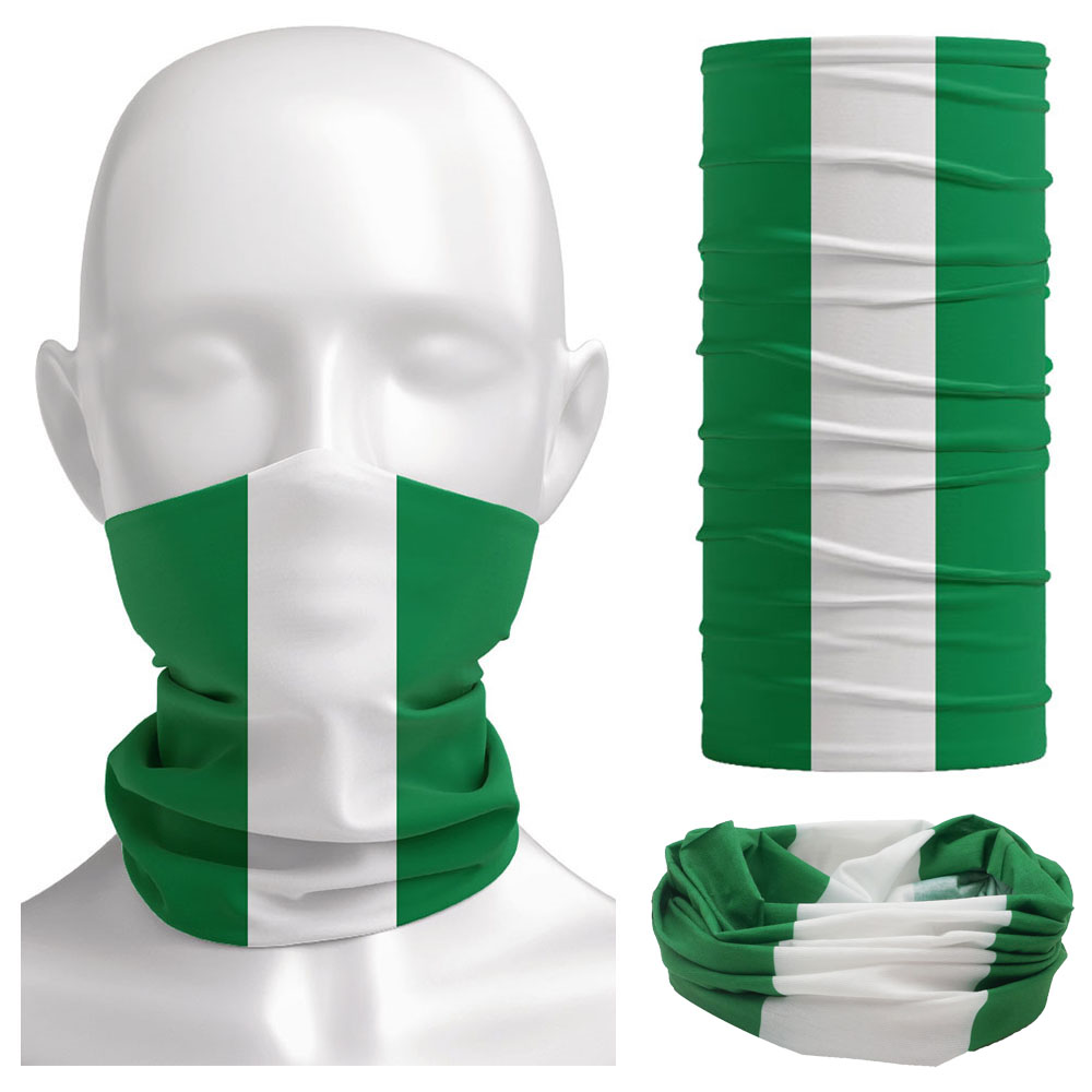 Cycling Gears - Bandanna con bandiera della Nigeria Ghetta