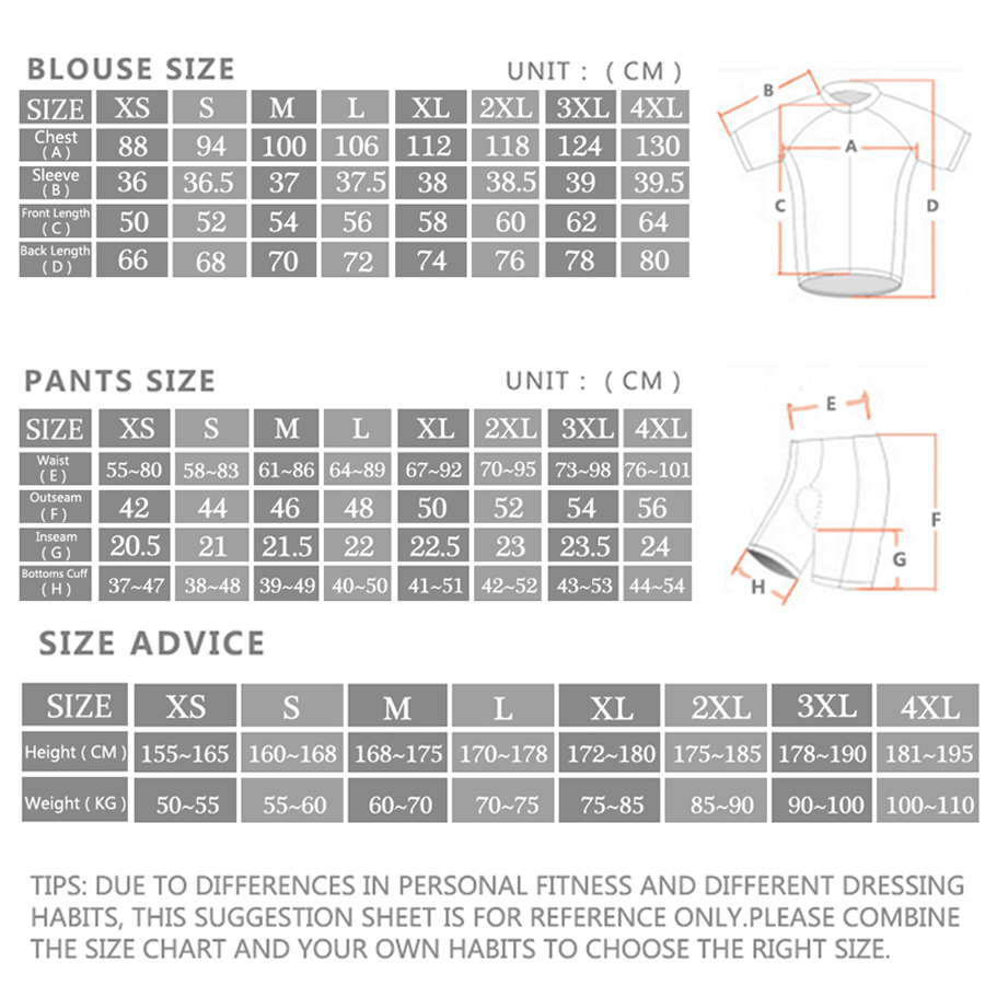 Completo da Ciclismo Estivo da - Cycling Gear Logo recensione e prezzo